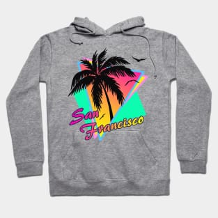 San Francicso Cool 80s Sunset Hoodie